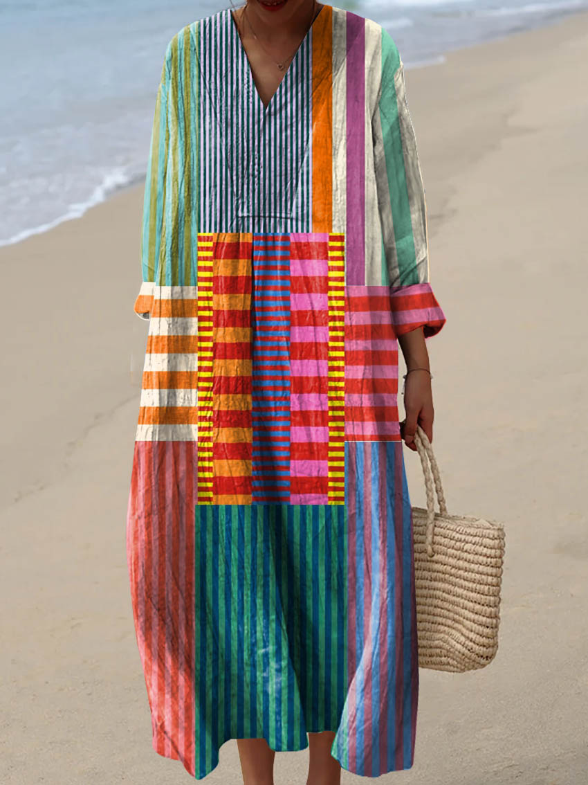 Elizabeth – Colorful Boho Art Dress