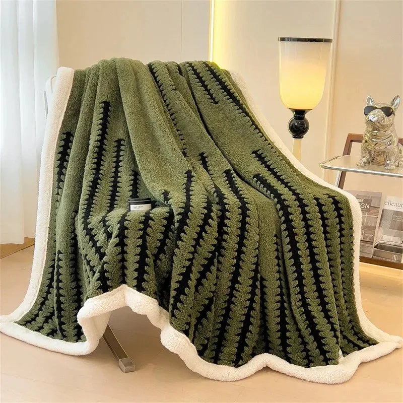 Alison - Contemporary Plush Sherpa Blanket
