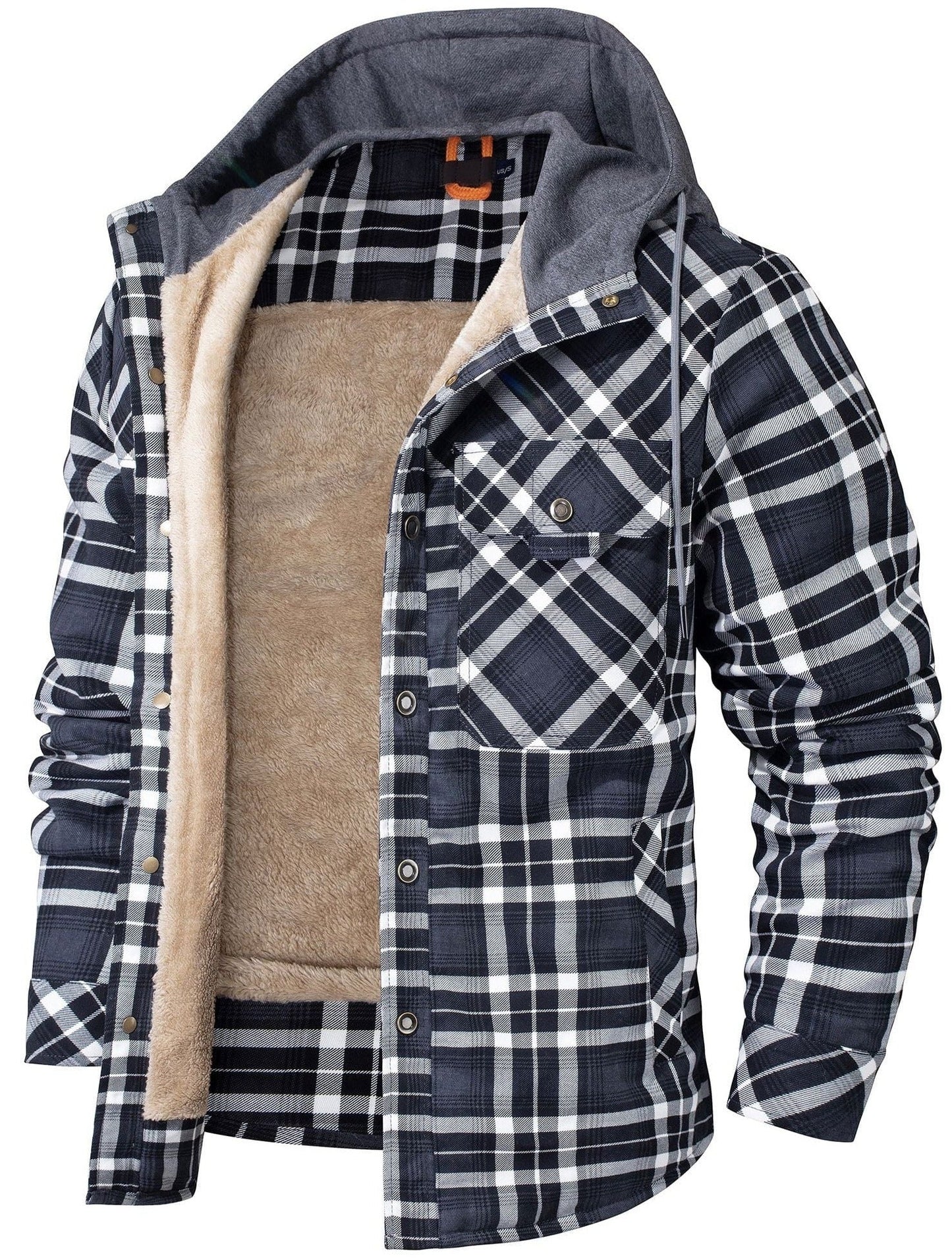 Nolan - Plaid Hoodie Jacket