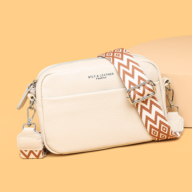 Stella - Pebbled Leather Crossbody Bag