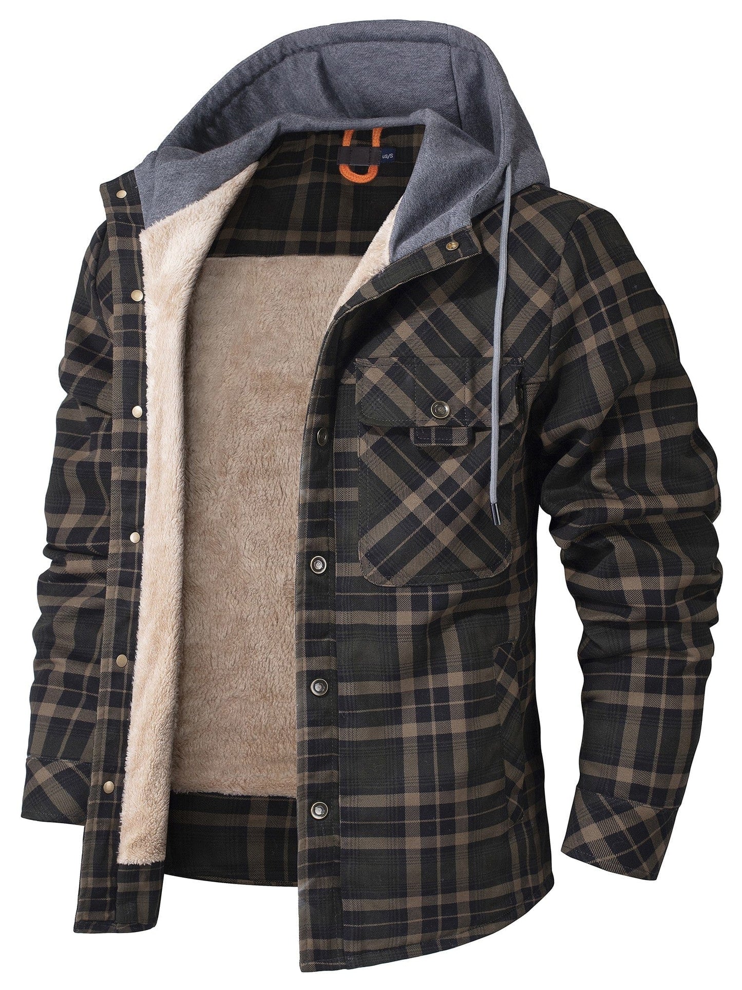 Nolan - Plaid Hoodie Jacket