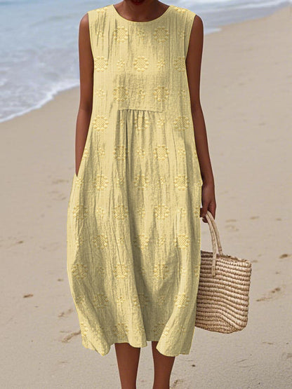 Olivia – Printed Midi Dress