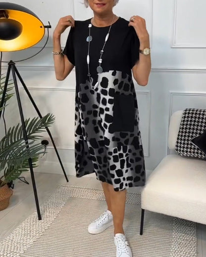 Ellie - Colorblock Midi Dress