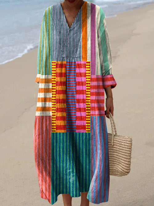 Elizabeth – Colorful Boho Art Dress