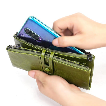 Maria - Leather Long Clutch Wallet