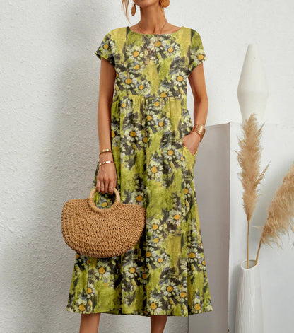 Samantha - Boho Midi Dress