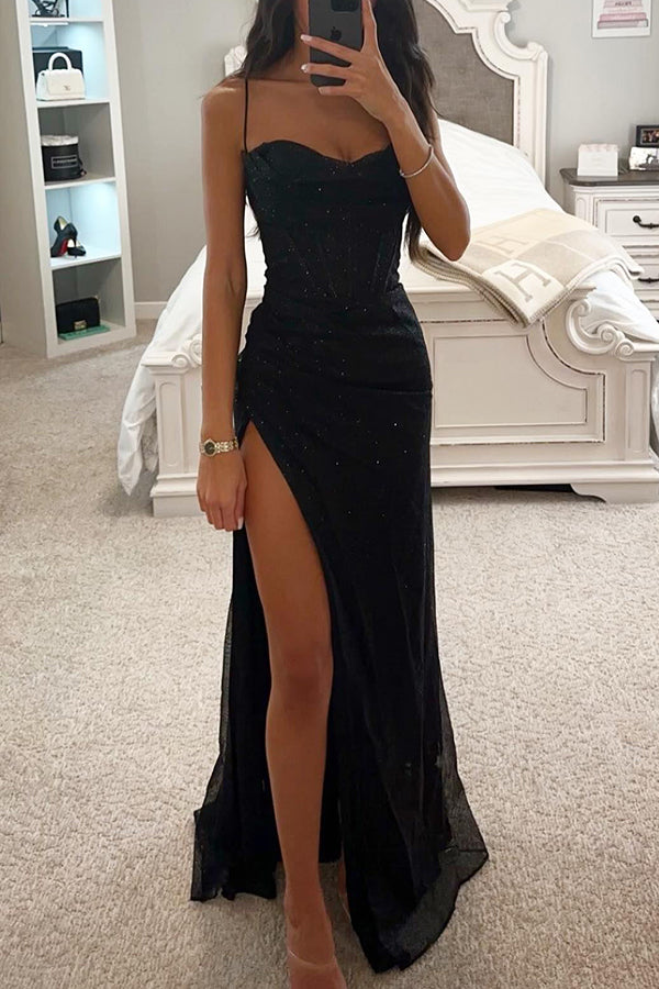 Quinn – Lustrous Maxi Dress