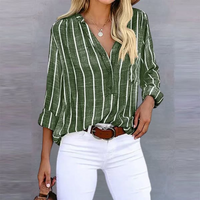 Olive Stripe Linen