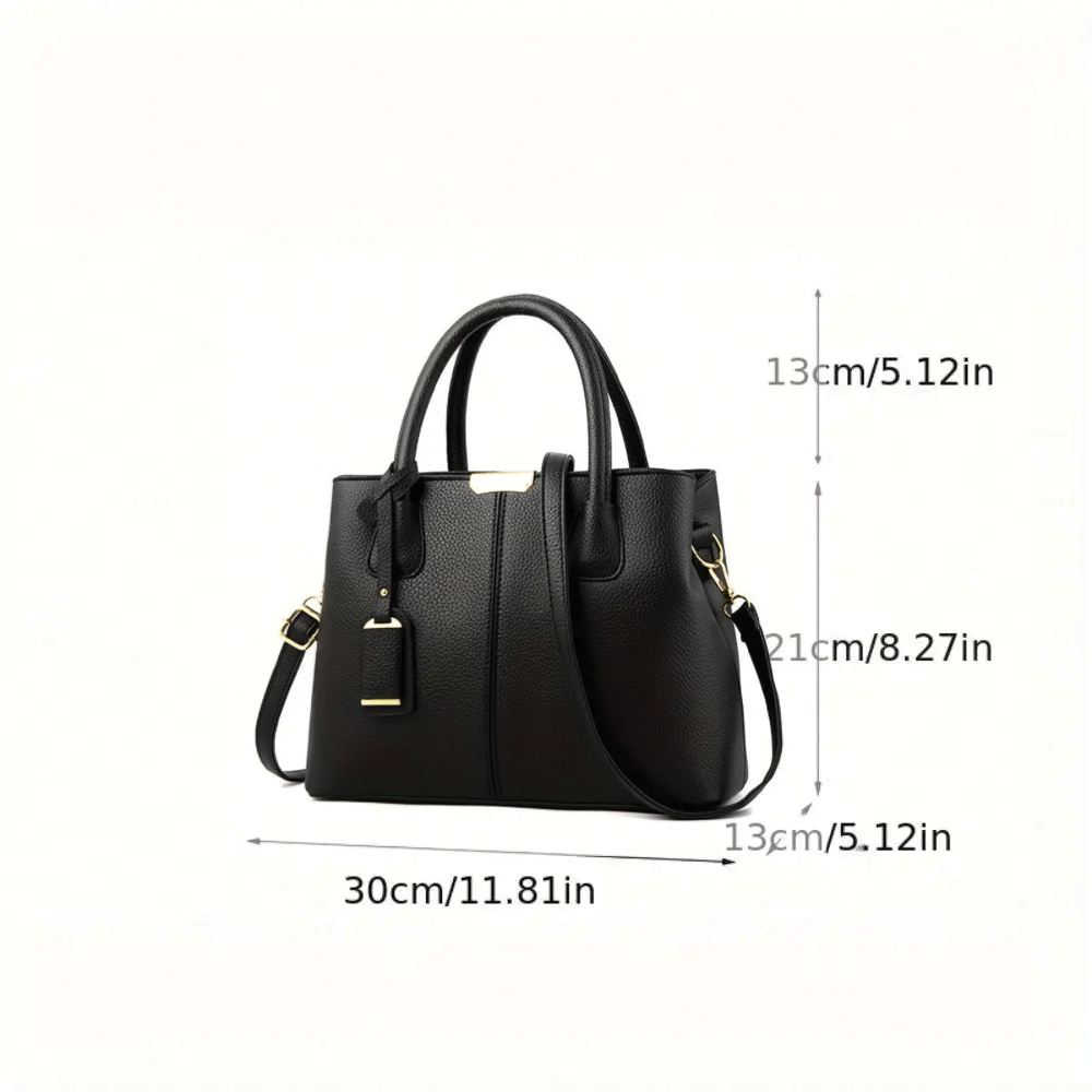 Martha - Vegan Leather Structured Handbag