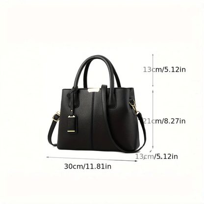 Martha - Vegan Leather Structured Handbag