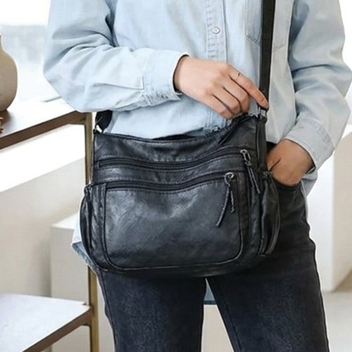 Harlow - Vegan Leather Crossbody Shoulder Bag
