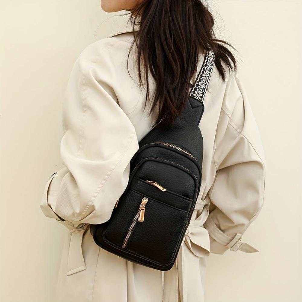 Margaret - Vegan Leather Sling Crossbody Bag