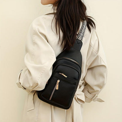 Margaret - Vegan Leather Sling Crossbody Bag