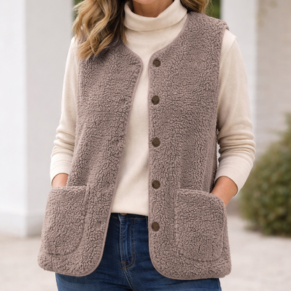 Cozy Plush Vest for Women