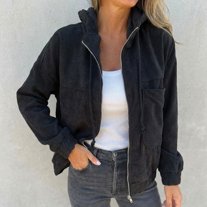 Brooklyn Corduroy Hooded Jacket