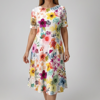 Pastel Floral Cream