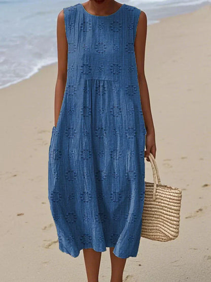 Olivia – Printed Midi Dress