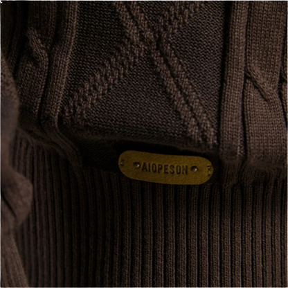 James - Argyle Knit Cardigan