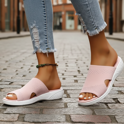 Aria - Orthopedic Open-Toe Knit Sandals