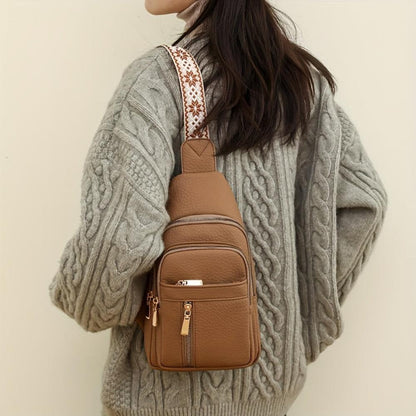 Margaret - Vegan Leather Sling Crossbody Bag