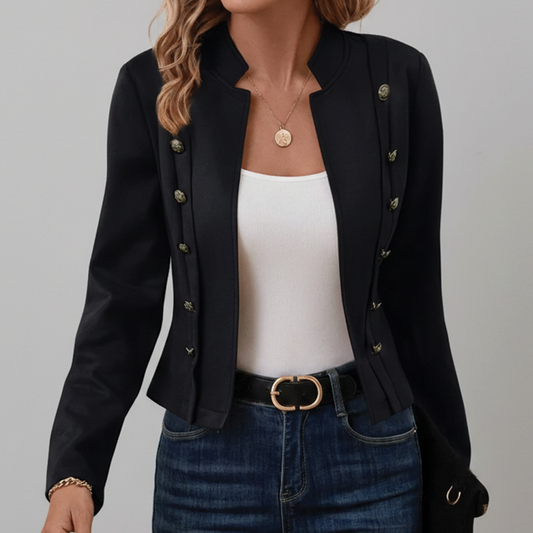 Allison - Velvet Double-Breasted Jacket