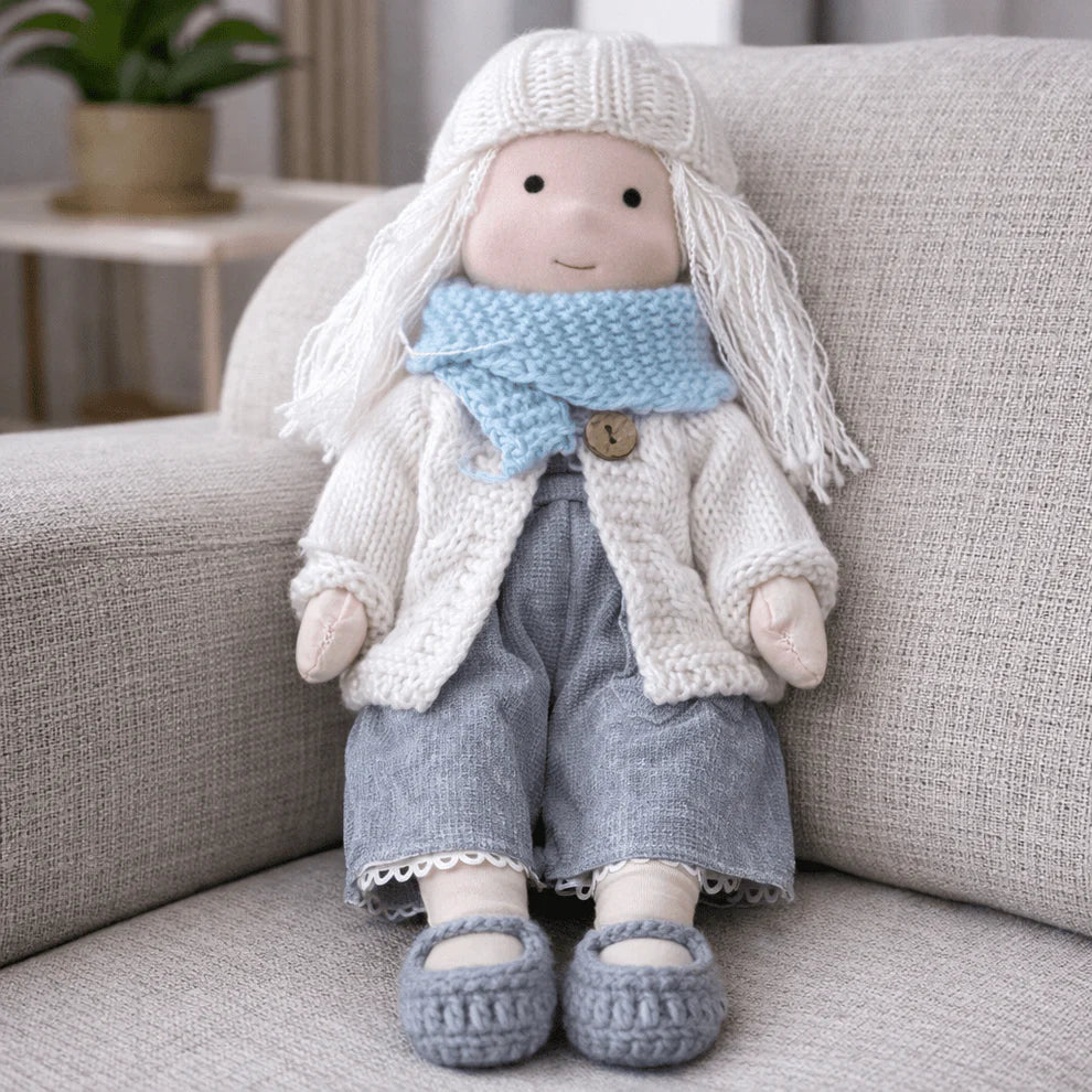Olivia - Handmade Waldorf Cotton Doll
