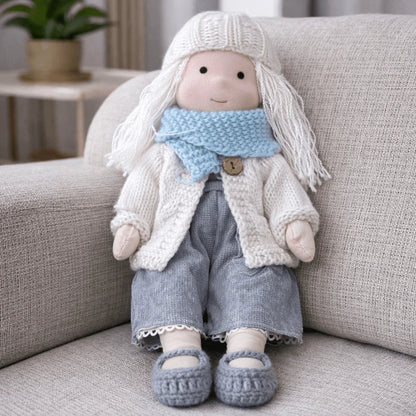 Olivia - Handmade Waldorf Cotton Doll