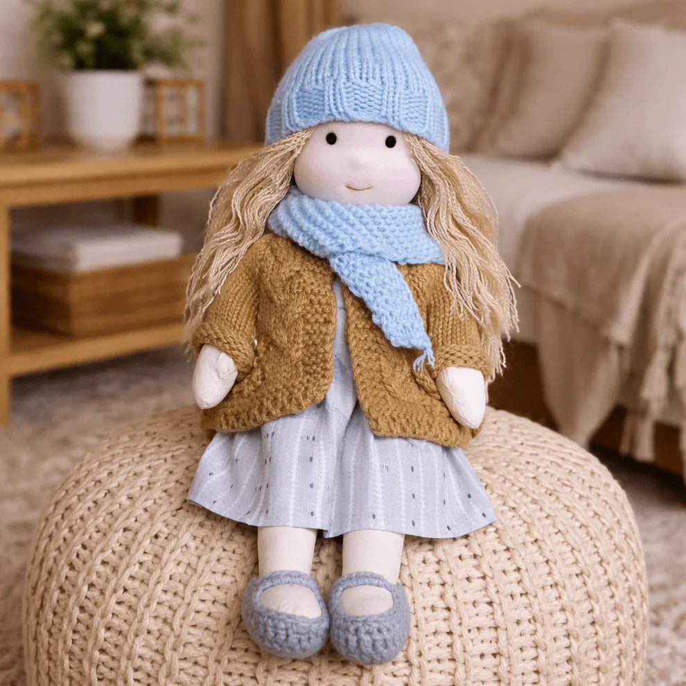 Olivia - Handmade Waldorf Cotton Doll