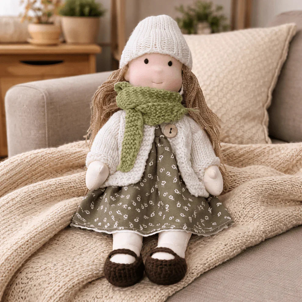 Olivia - Handmade Waldorf Cotton Doll