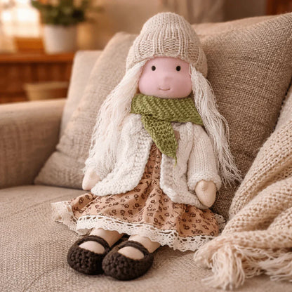 Olivia - Handmade Waldorf Cotton Doll