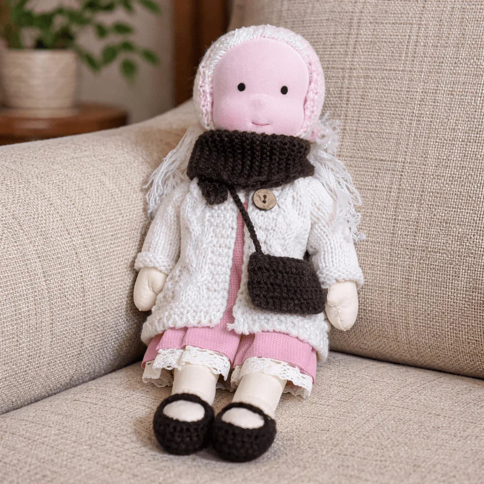 Olivia - Handmade Waldorf Cotton Doll