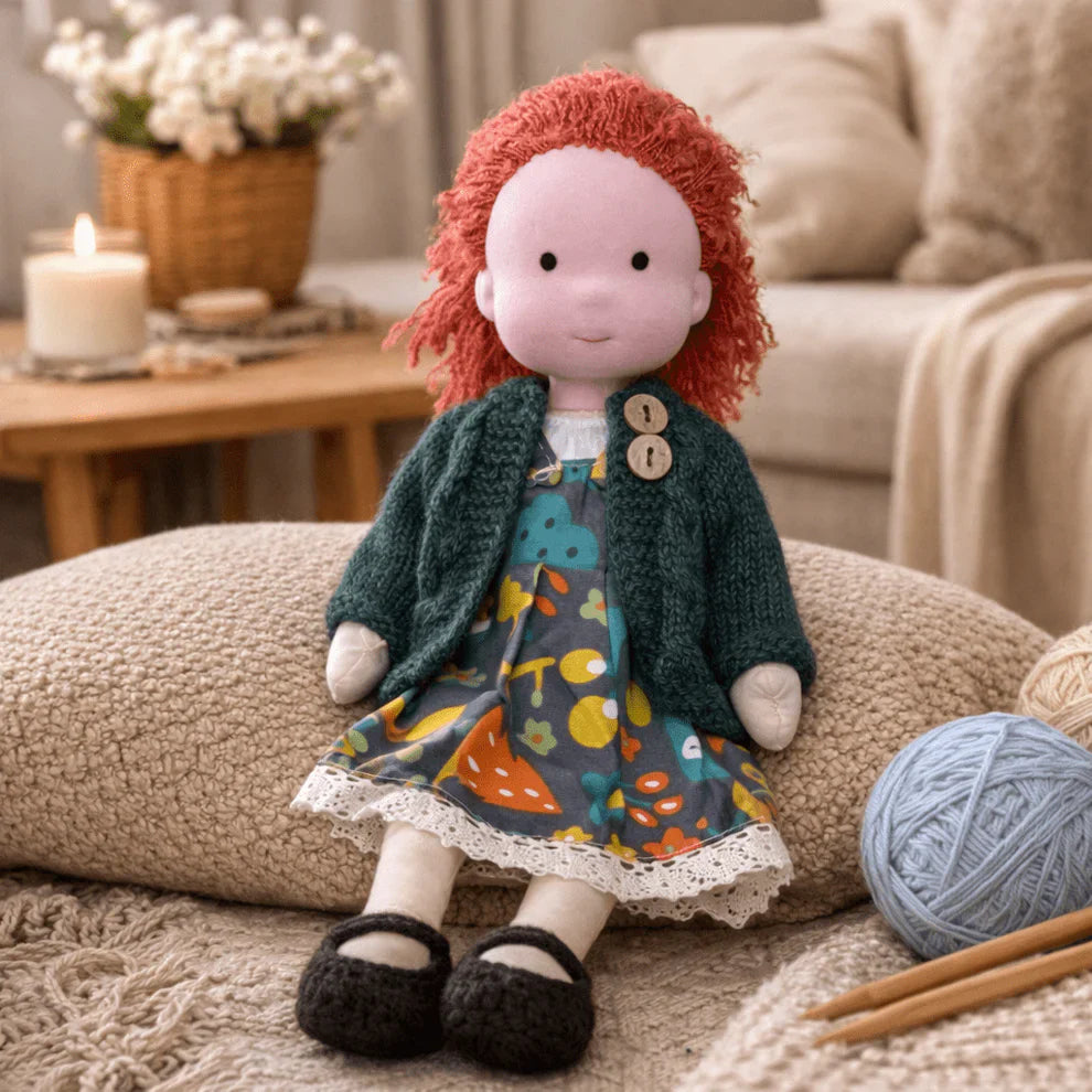 Olivia - Handmade Waldorf Cotton Doll