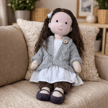 Olivia - Handmade Waldorf Cotton Doll