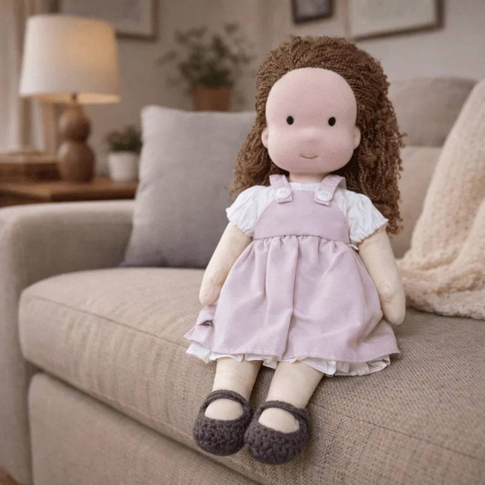 Olivia - Handmade Waldorf Cotton Doll