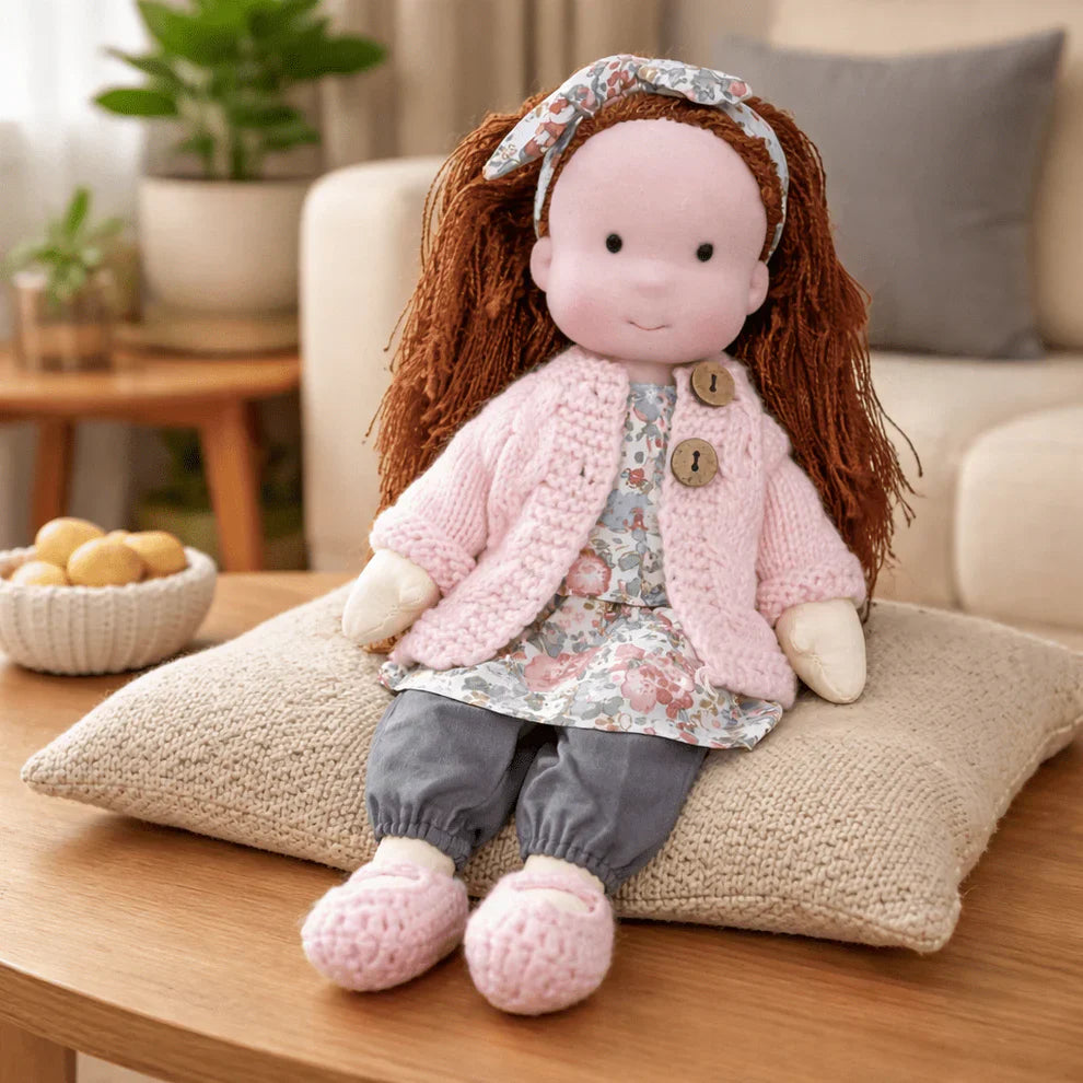 Olivia - Handmade Waldorf Cotton Doll