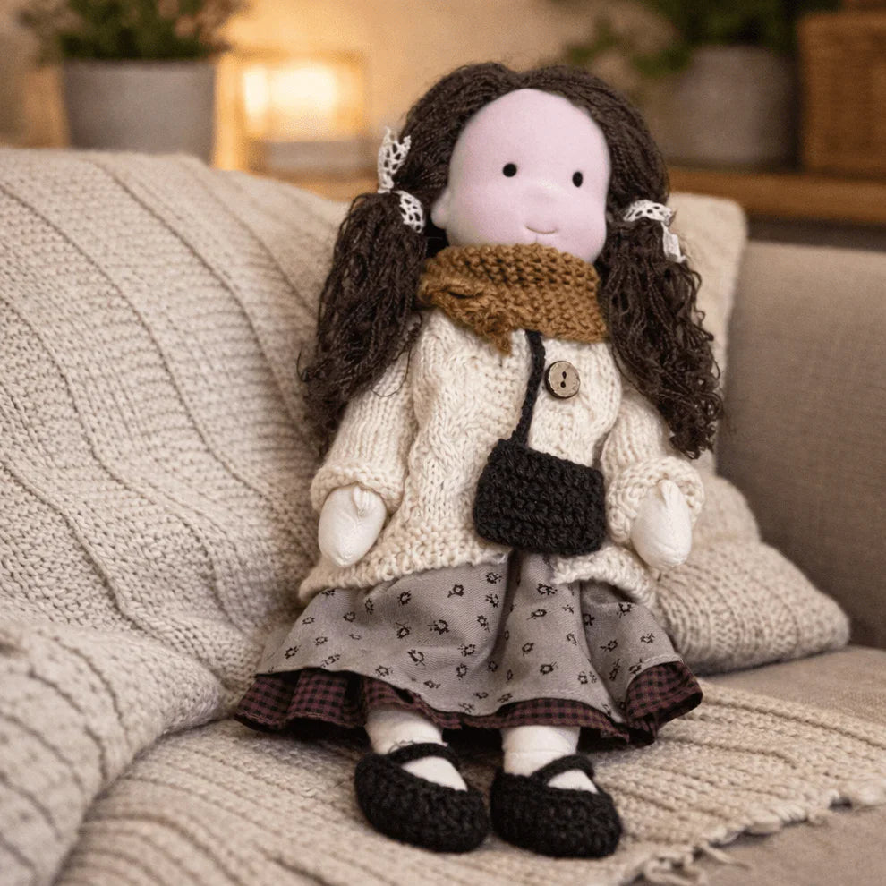 Olivia - Handmade Waldorf Cotton Doll