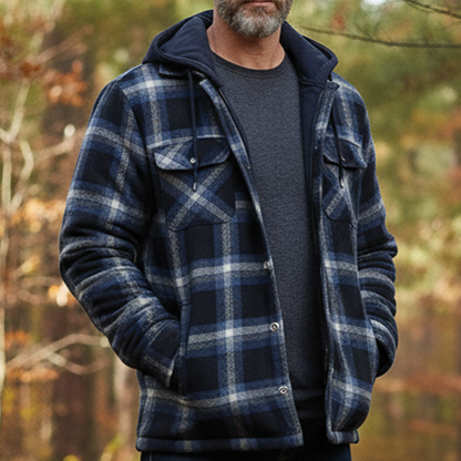 Parker - Checked Hooded Jacket