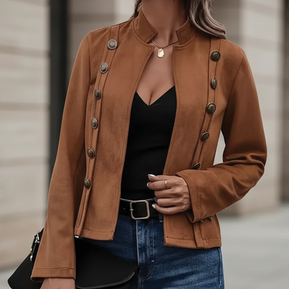 Allison - Velvet Double-Breasted Jacket