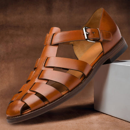 Kennedy - Vegan Leather Fisherman Sandals