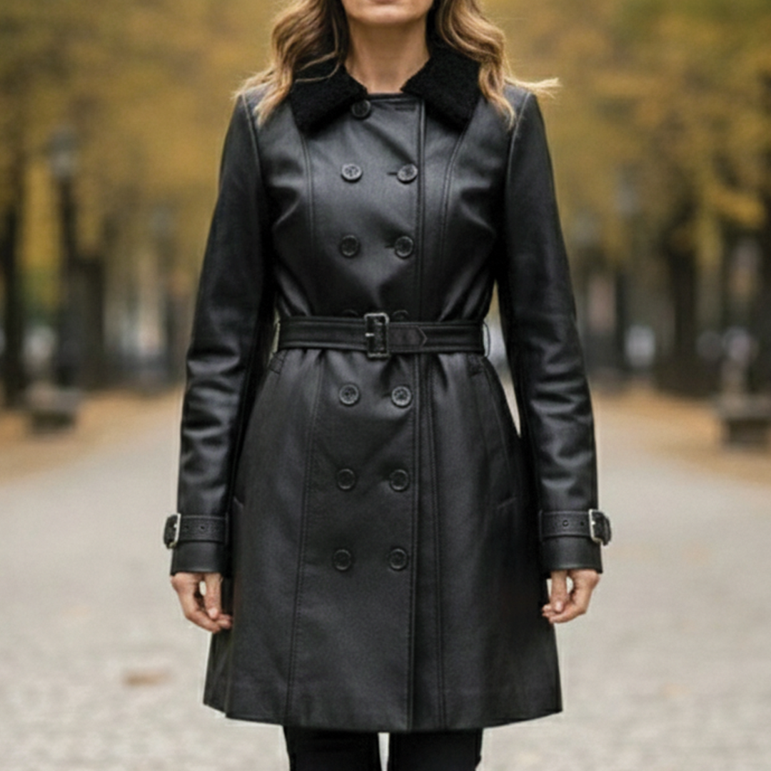 Victoria – Handmade Warm Leather Coat