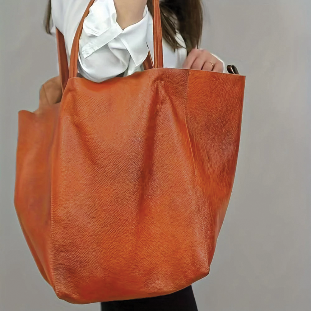 Heather - Vegan Leather Tote Bag