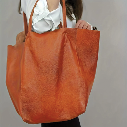 Heather - Vegan Leather Tote Bag