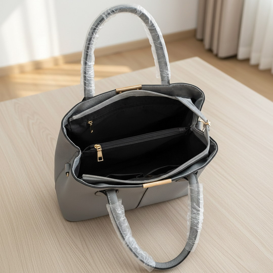 Martha - Vegan Leather Structured Handbag