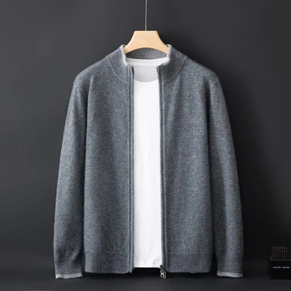 Kayden – Wool Zip-Up Sweater