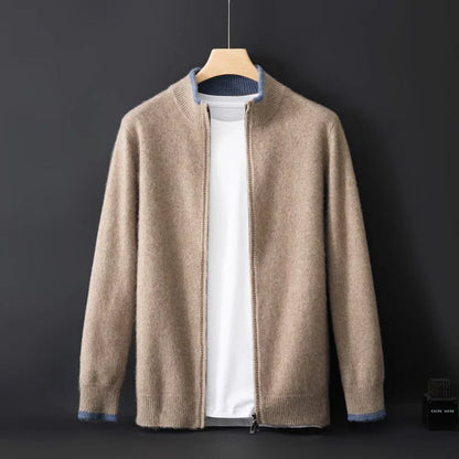 Kayden – Wool Zip-Up Sweater
