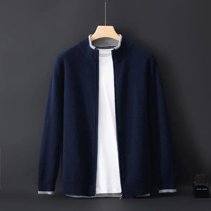 Kayden – Wool Zip-Up Sweater