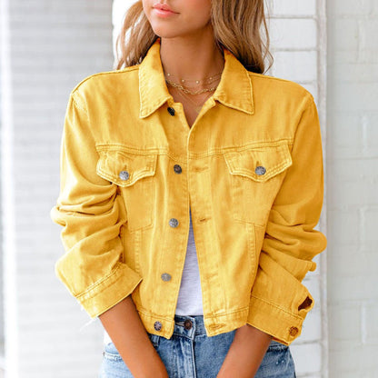 Anna - Cropped Denim Jacket