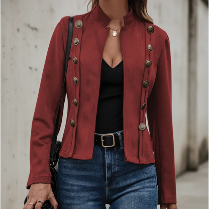 Allison - Velvet Double-Breasted Jacket
