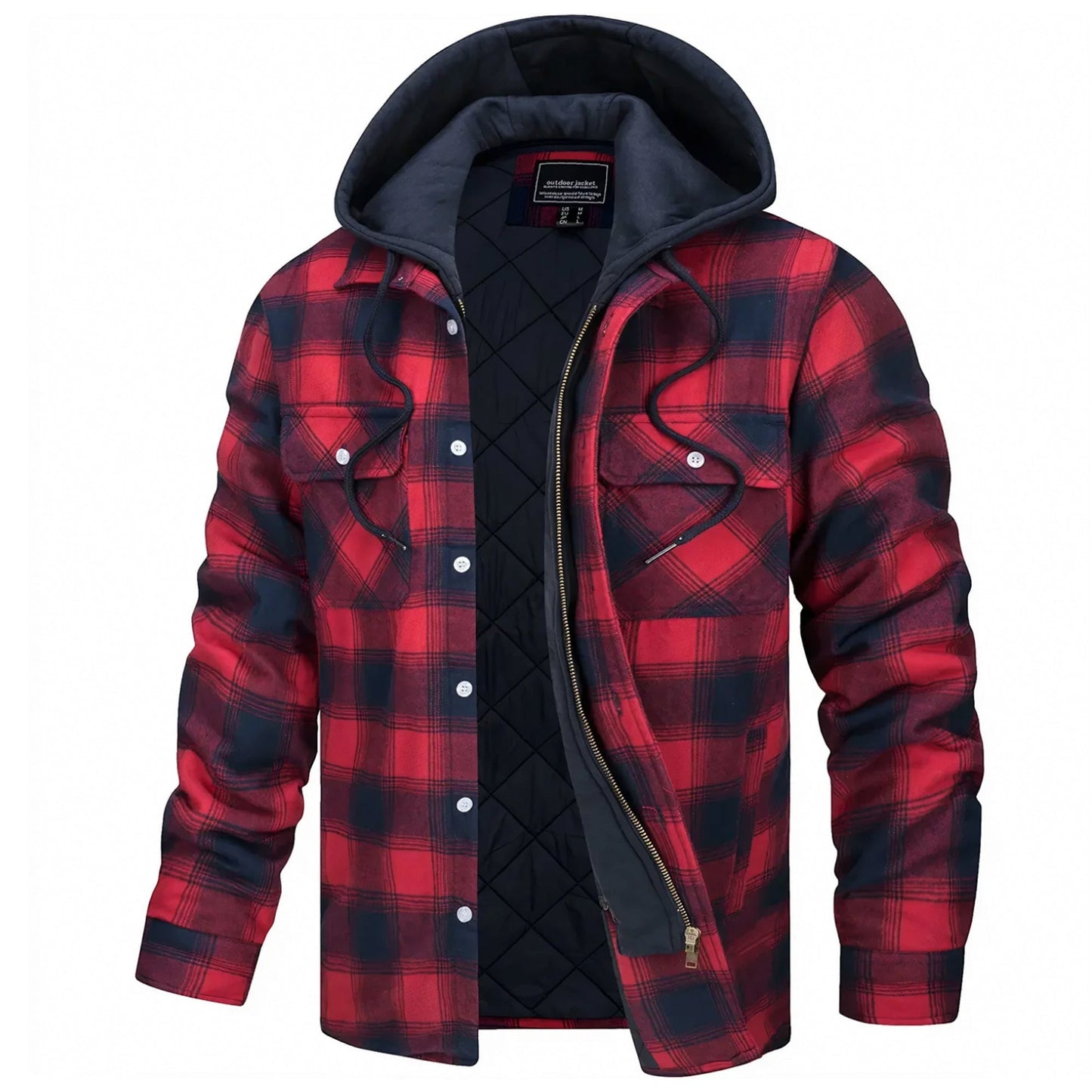 Parker - Checked Hooded Jacket