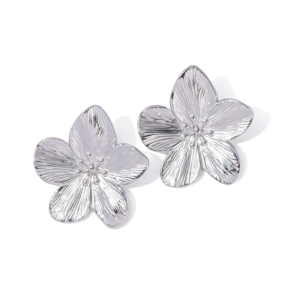 Autumn - Oversized Floral Earrings